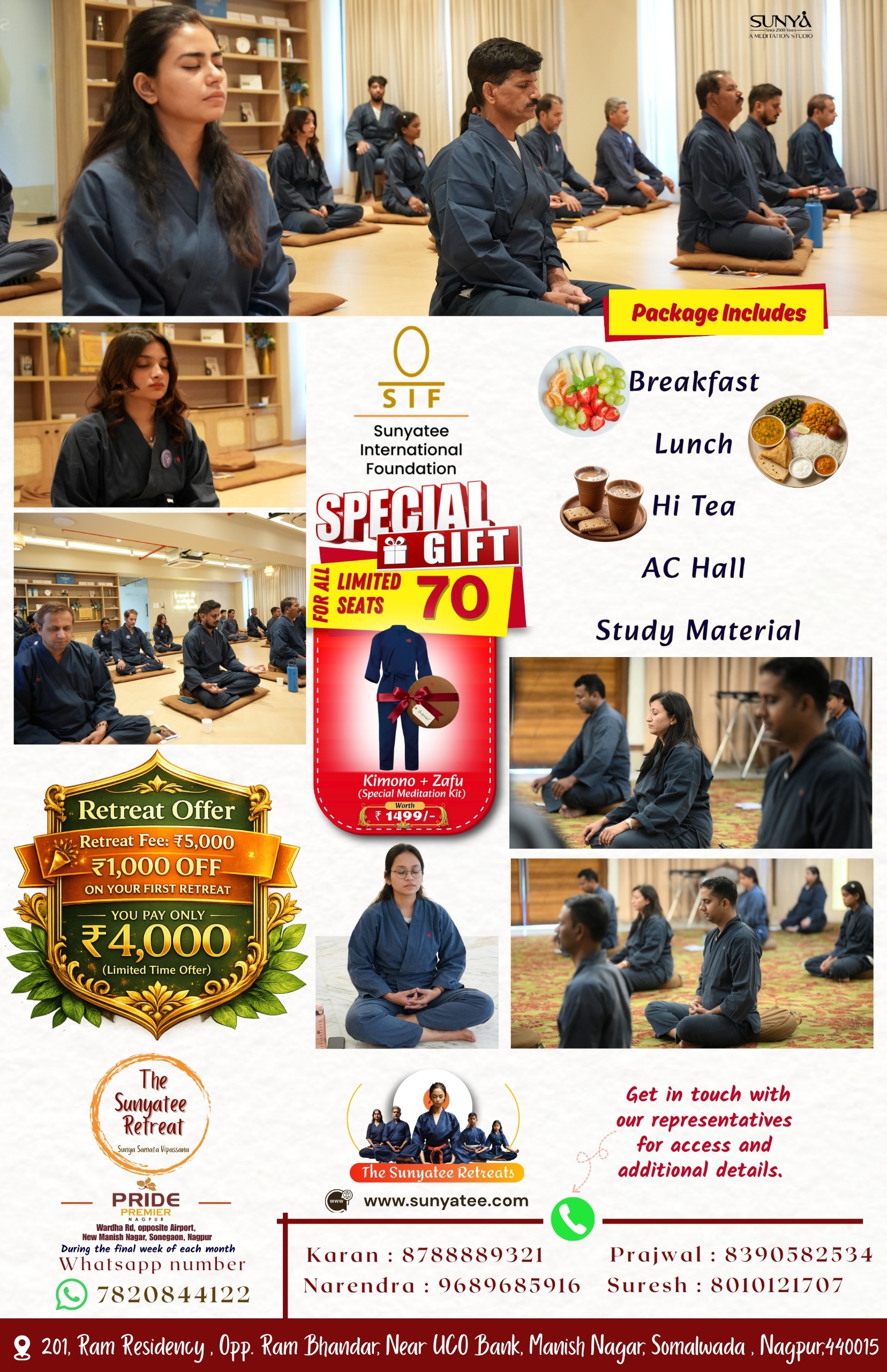 Retreat Package and Offerings