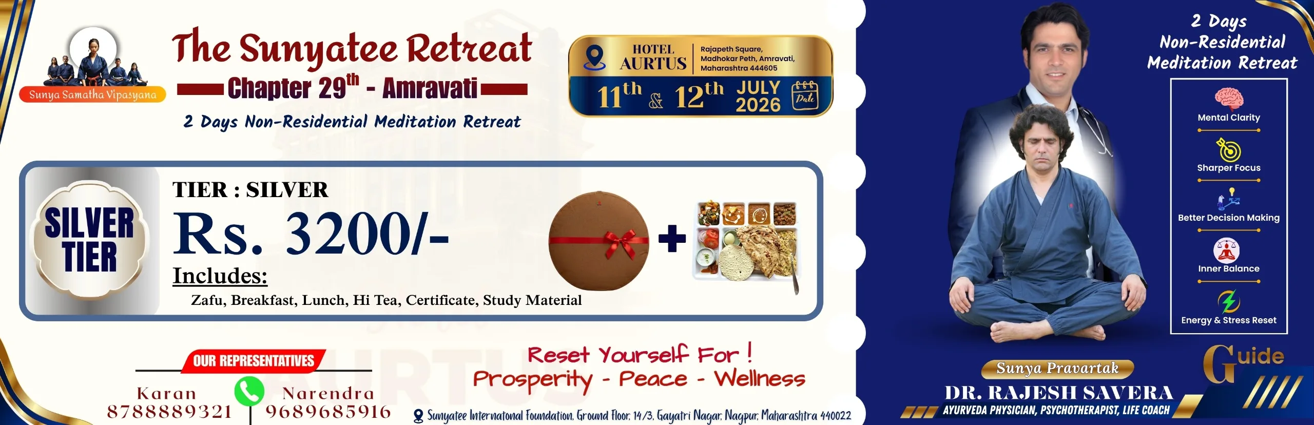 Upcoming Retreat Silver Ticket